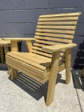 4 pc set Rocky Mountain style slat lounge your chairs (3) w/ table