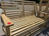 4 ft Quality built porch swing with chains