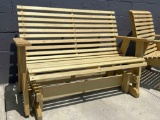 4 ft platform rocker glider swing bench Quality Amish made
