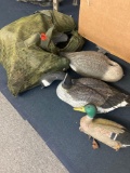 bag of duck and goose decoys