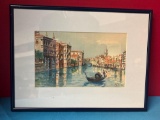 signed watercolor, Venice, Italy CRISTIN