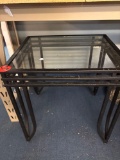 Lightweight glass top end table