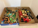 Action figure dolls, ninja turtle, etc.