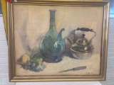 Still life oil on canvas signed