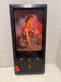 vintage snap on candy pin up clock