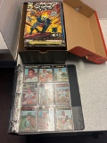 vintage comic book and baseball card collection