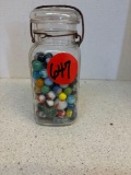 Jar full of marbles