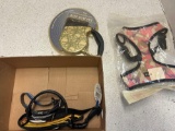 dog leashes, collar, harness