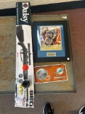 Barry Sanderss hand signed plaque and Daisy BB gun in box