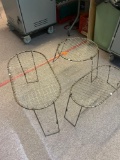 3 vintage fireplace steamer racks