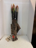 Hunting arrows in case