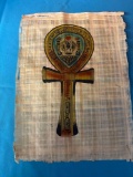 Papyrus Paintings Ankh and King Tut