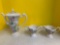blue ridge pottery coffee pot, sugar and creamer