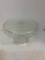 Glass pedestal cake stand With rum well