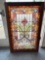 antique framed stained glass window