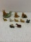 Vintage wade, dog figurines, including pipe holder
