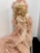 porcelain doll 28 inch with stand