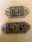 art deco cast iron restroom signs mens and ladies