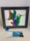 Original abstract, painting by a bottle nose dolphin