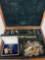 Wood box with jewelry, Including lots of tie bars