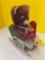 1950s rocking Bear telephone toy