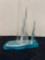 vintage acrylic sailboat