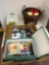 Arts and crafts lot and decoration apple basket