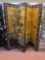Four panel room divider