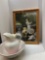 Home of the swans artwork, Pitcher and bowl as is