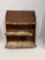 Antique foot relief, metal store, display