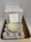 Two Lenox rose blossom, rosebud bowls