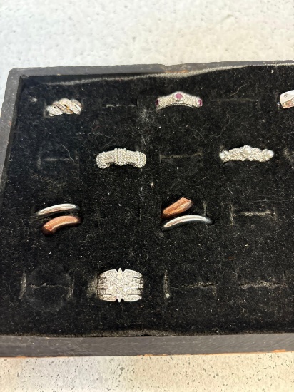 Rings with stones marked .925 silver