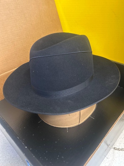 vintage mens Vanrina Italian felt hat size 7 3/8