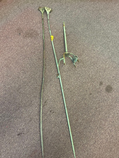 3 copper lightning rods.