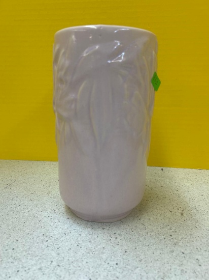 McCoy pottery 8 inch lavender butterfly vase