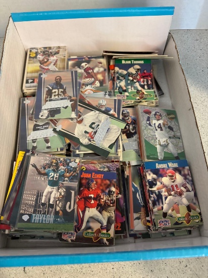Football cards, mostly upper deck