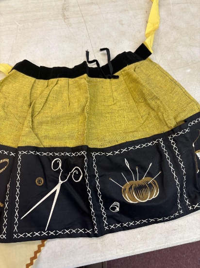 New old stock bib, full apron, sewing apron