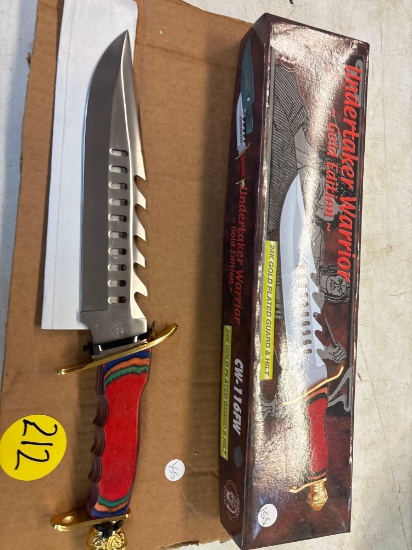 Undertaker warrior, gold, edition knife