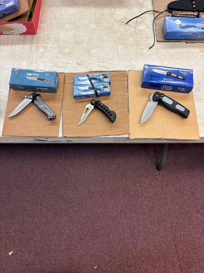 Three new pocket knives