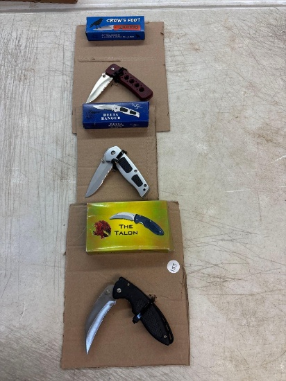 Three new pocket knives