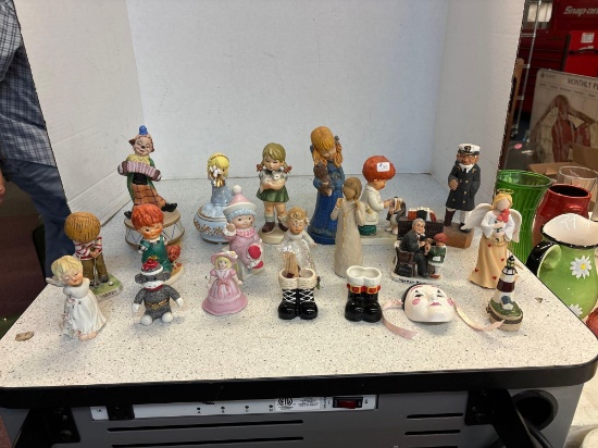 figurines, Goebel, Willow tree, etc