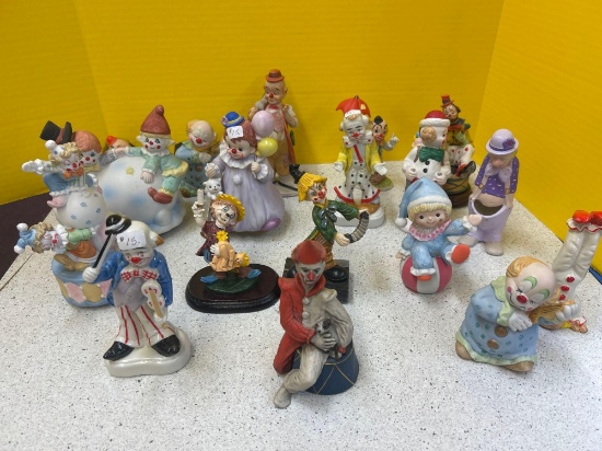 vintage clown figure collection