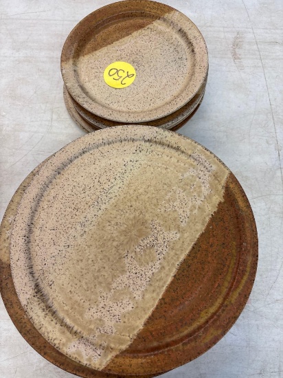 Studio pottery dinner and sandwich plate