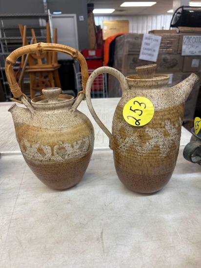 Studio pottery tea pots