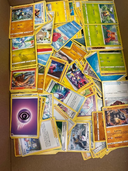 about 300 Pokemon cards