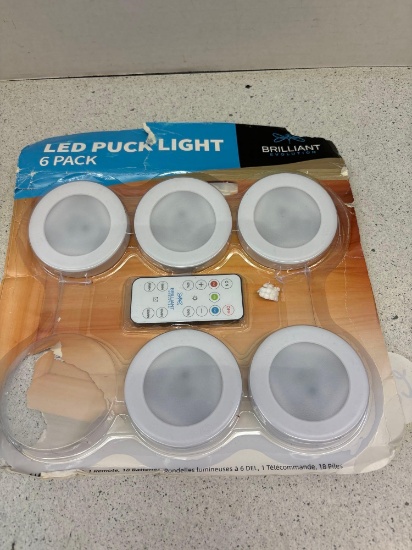 Five pack LED puck lights