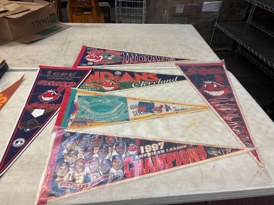 Vintage Cleveland Indians pennants