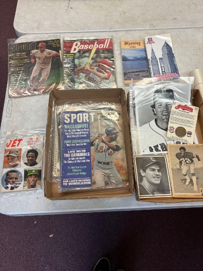 Vintage baseball magazines, and other sports ephemeral