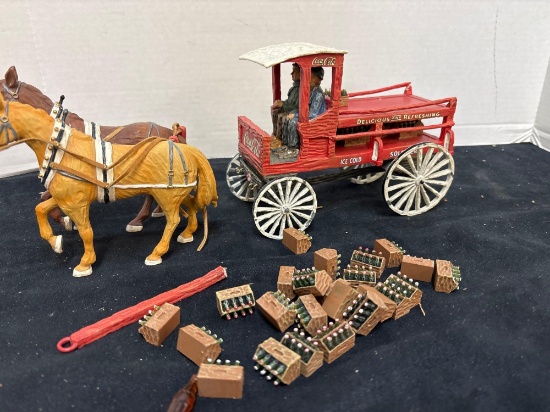 Coca-Cola horse drawn wagon as is