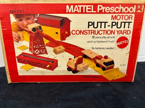Vintage Mattel, preschool construction yard